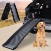 Dog Ramp for Small Large Dogs, Folding SUV Car Ramp, Portable Pet Ramp, Hold up to 165 lbs, Black