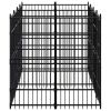 Outdoor Dog Kennel Steel 119 ftÂ²