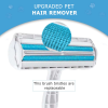 Pet Hair Roller Remover Lint Brush 2-Way Dog Cat Comb Tool Convenient Cleaning Dog Cat Fur Brush Base Home Furniture Sofa Clothe XH