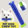 Pet Dog Chew Toys Aggressive Chewers Teeth Cleaning Oral Toothbrush Bone Brush