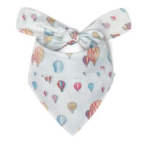 Pet Scarf Summer Pattern Dog Saliva Towel (Option: Hot Air Balloon-M)