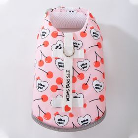 Special Traction Pet Fruit Printed Clothes (Option: Pink Cherry-M)