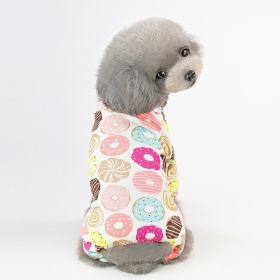 Pet Pajamas For Small & Medium Dogs; Cute Dog Pajamas Cat Jumpsuit; Pet Apparel; pet clothing (Color: Yellow duck)