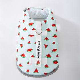 Special Traction Pet Fruit Printed Clothes (Option: Green Watermelon-M)